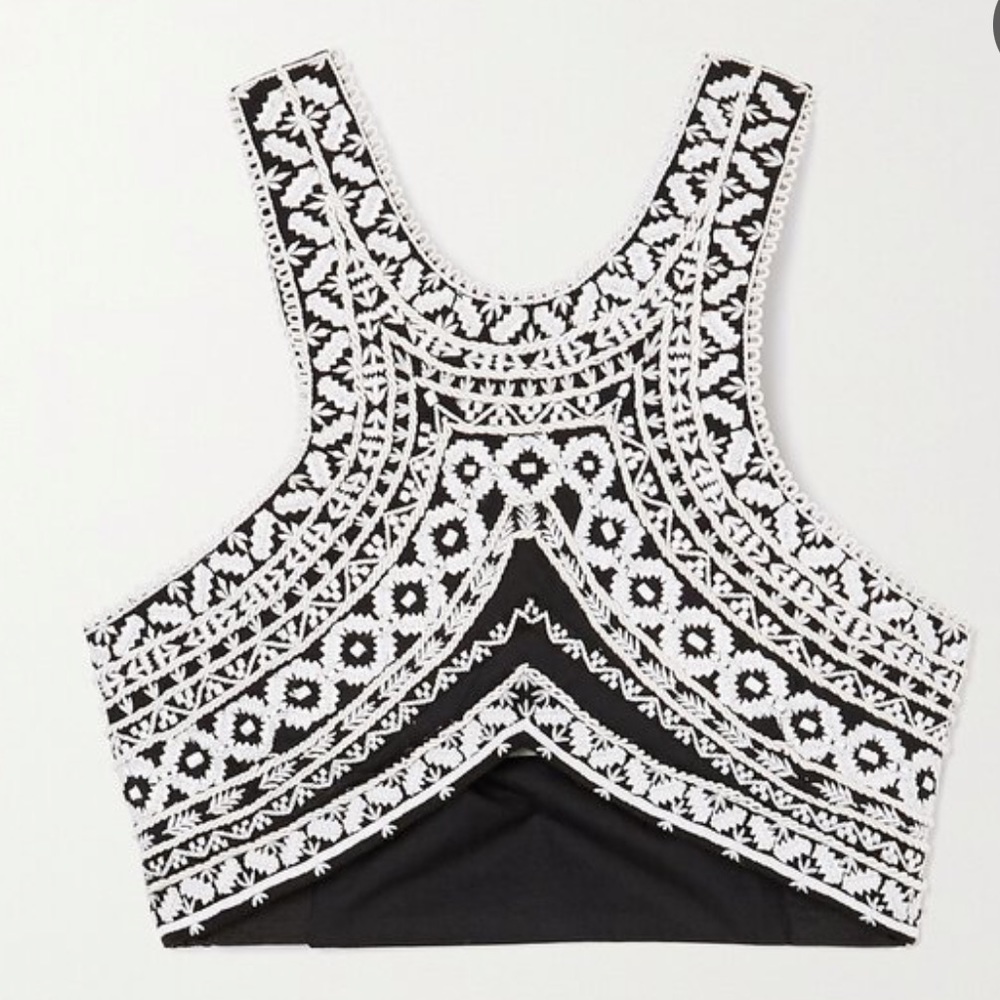 Dries Van Noten Embroidered Bralette NWT SOLD OUT ONLINE - Picture 3 of 12